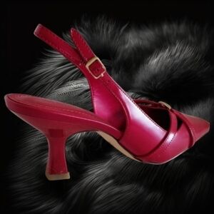 NEW! Coach Rowyn Ruby Slingback Heels | Elegant Designer Style 5B